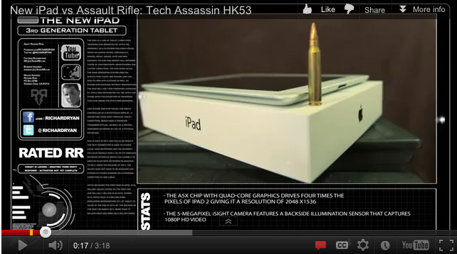 Assault rifle video screenshot