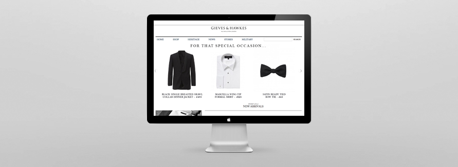 Gieves and Hawkes Magento Website Development